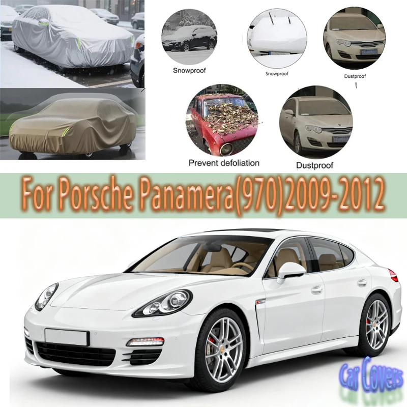 

For Porsche Panamera(970) 2009-2012 2010 Outdoor Protection Full Car Covers Snow Cover Sunshade Waterproof Dustproof Exterior