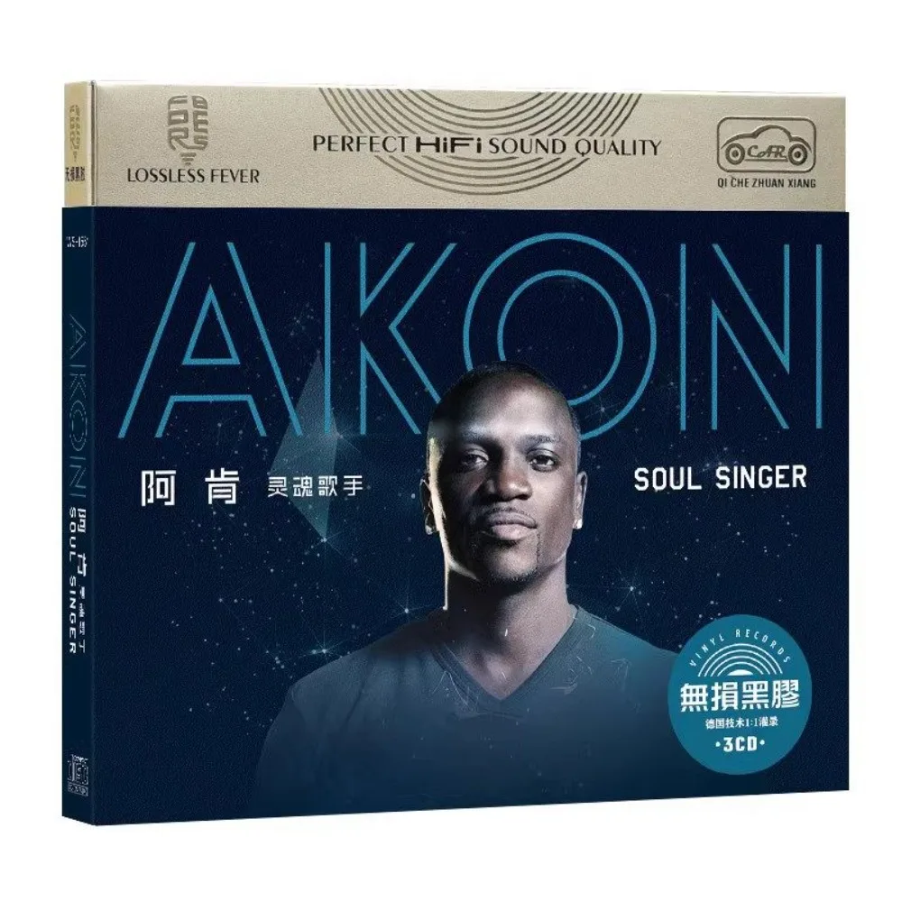 

Альбом Akon на компакт-диске | Западные поп-хиты и английские рэп-хиты | Автомобильная и домашняя аудиосистема для любителей хип-хопа и поп-музыки
