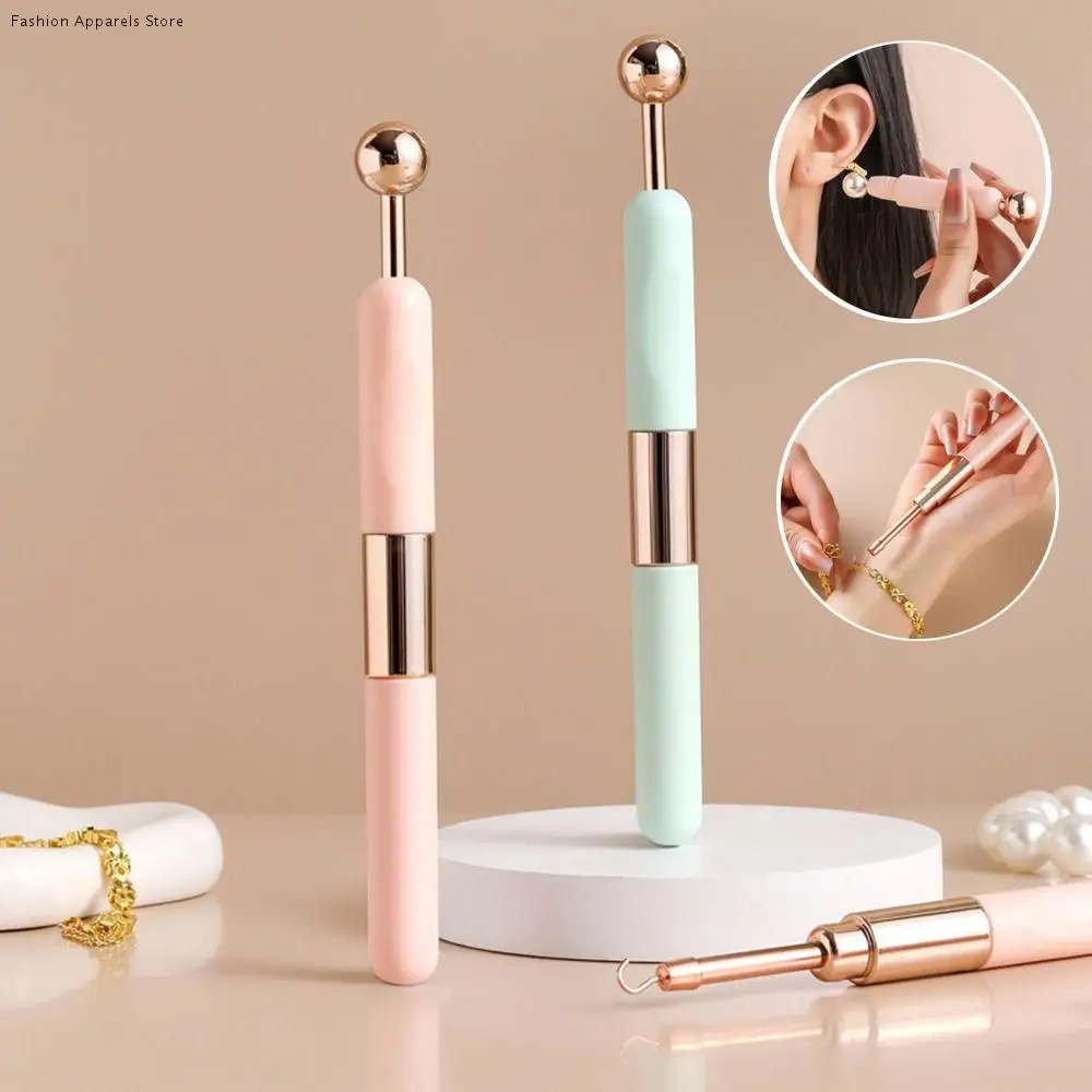 

Противоскользящий безопасный инструмент для ношения ювелирных изделий, материалы для кожи, компактный дизайн, застежка для ювелирных изделий, двусторонний инструмент