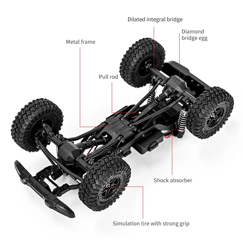 JJRC C8813 RC รถบรรทุก 2.4G 4WD RC Pick-up รถปีนเขา Off-Road รถจําลอง RC Crawler รถของเล่นของขวัญสําหรับเด็กผู้ใหญ่
