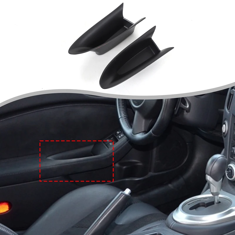 Verwendet für Nissan 370Z 2009-2020 türgriff aufbewahrungsbox auto innen tür geändert aufbewahrungsbox zubehör ABS 2PCS