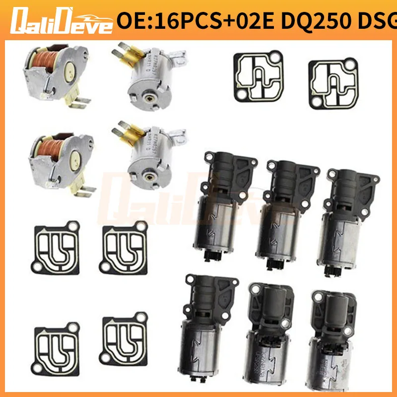 

02E DQ250 DSG Transmission Valve Solenoids 6 Speed 02E325025AJ 02E321371E For Audi A3 TT For Volkswagen CC Golf Beetle N215 N216