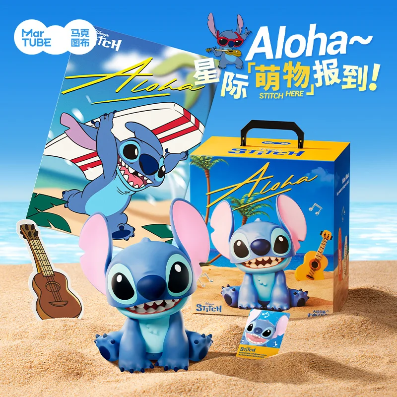 

New MARtube Stitch Listening To Music Speaker Portable Bluetooth Speaker Lilo & Stitch Desktop Decorative Kids Birthday Gift Toy