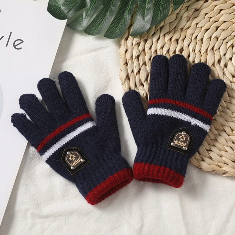 Gloves Full Fingers Knitted Gloves Warm Mitten Winter Favor for Little Hand