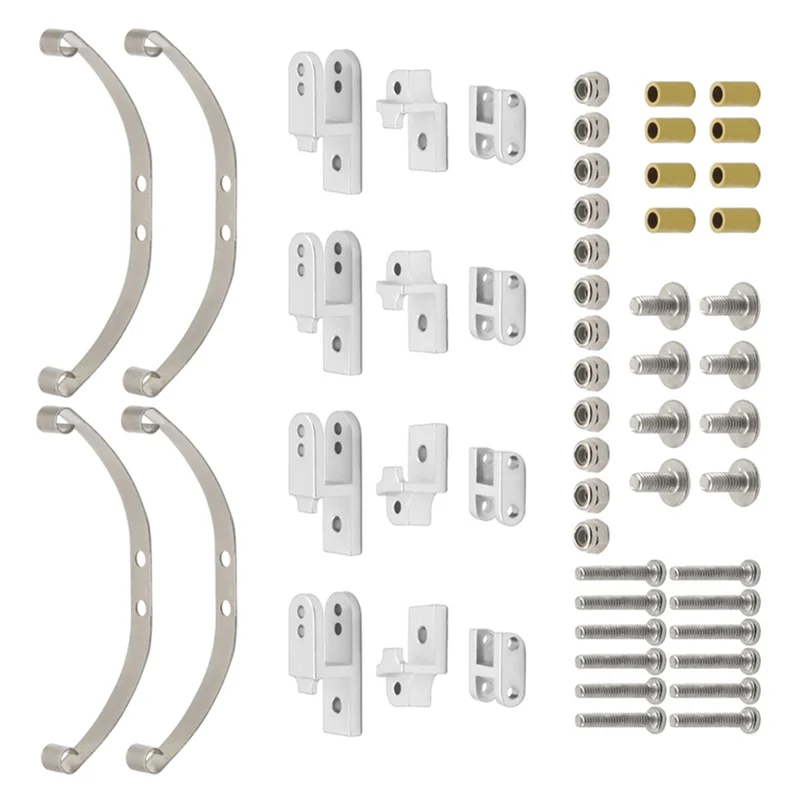 Eccellente-1 Set di accessori per sospensione con smorzamento a molla a balestra per parti di aggiornamento per auto RC 1/16 WPL B24 4WD