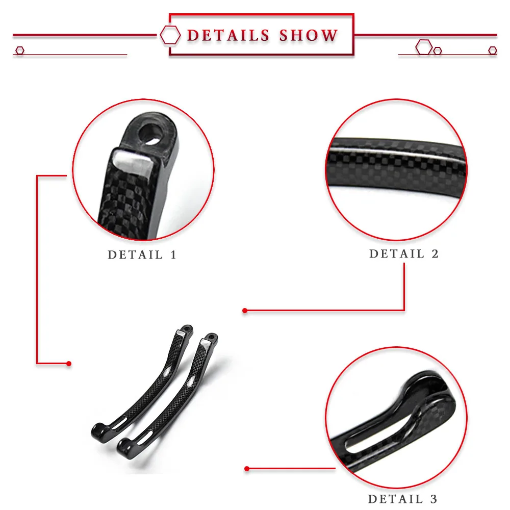 Left Right Carbon Fiber Brake Clutch HandleBar Lever For RCS 15 16 17 19 RCS14 RCS15 RCS16 RCS17 RCS19 Handles Replacement Parts