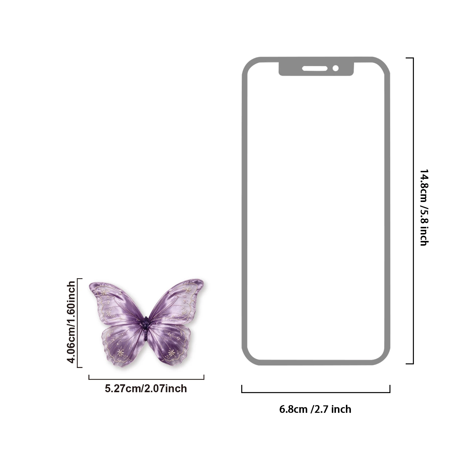 Etori Life 20Pcs Taro Purple Watercolor Butterfly Pattern Sticker Pack Soft Purple Gradient Butterfly Pattern DIY Gift Box Packaging Decoration Material Suitable for Handmade Gift Bags, Laptop, Phone Back, Handbag, Diary, Postcard and Envelope, Helmet and Bicycle, Scrapbook Supplies, Office Decoration Supplies, Room Decoration, Vintage Parties, Art Aesthetics, Cycling Decals