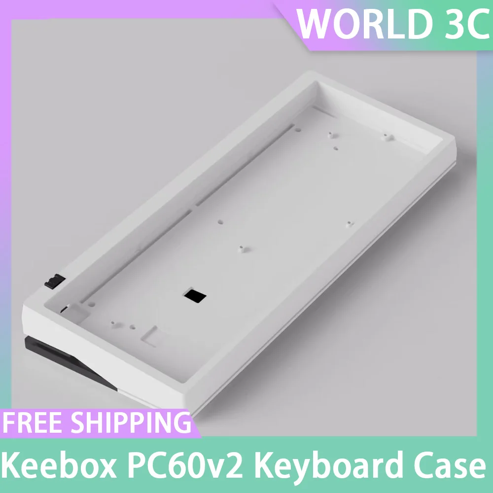 

Keebox PC60v2 Aluminum Keyboard Case Ribbon Keyboard Underglow DIY Color Block Case For Wooting HM GH60 PCB Rakka ISO Custom