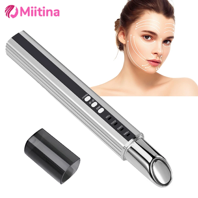 

5 In 1 Eye Beauty Device Facial Massager Anti Dark Circle Red Blue Light Anti Wrinkle Hot Compress Eye Relax Fatigue Beauty Care