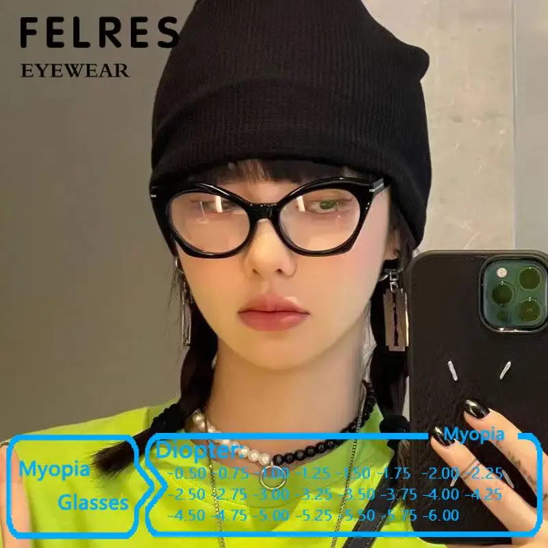 

Очки для коррекции близорукости с защитой от синего света, женские, с прозрачными линзами, диоптрии от -0.5 до -6.0