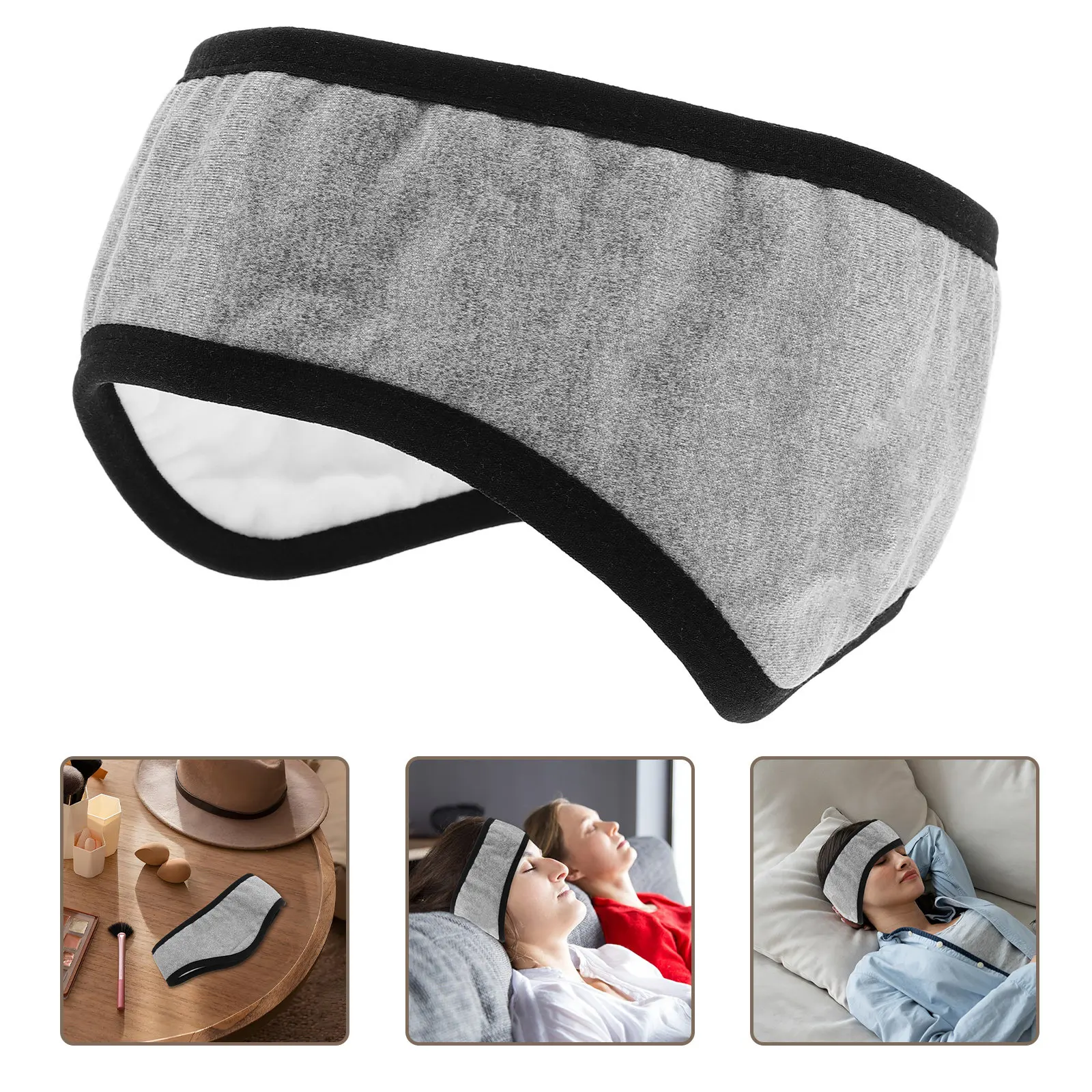 

Soft Ear Muff Headband for Sleep Noise Cancelling Eye Cover Lightweight Portable Unisex Earmuffs for Dorm Office Home Travel Use