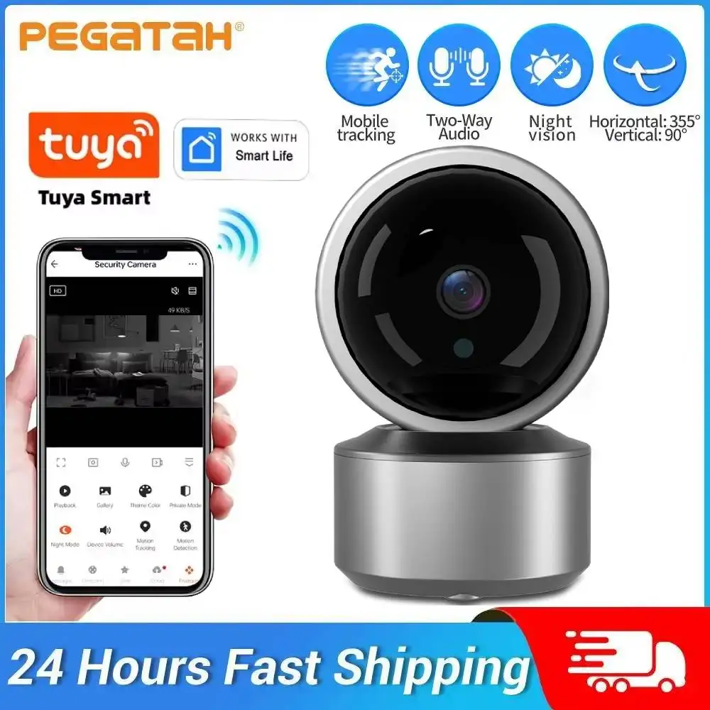 Tuya IP Camera 5MP HD Nachtzicht Wifi Video Bewakingscamera's Twee Weg Audio Auto Tracking Cloud Smart Home Camera