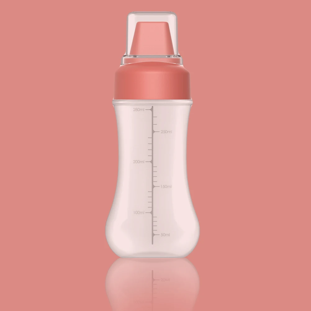

Squeeze Bottles Salad Dressing Condiment Dispenser Dustproof Cover Lightweight Storage Clear Scale Food Grade Material