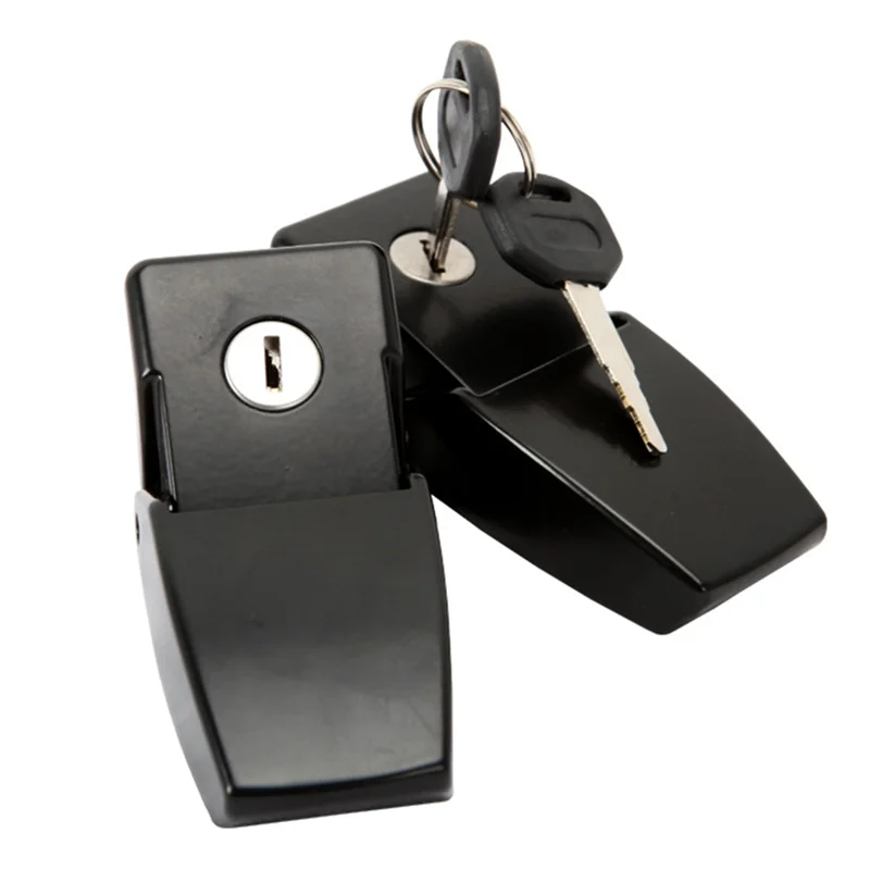 1Set Engine Hood Lock Latch Catch Cover With Keys For Jeep Wrangler JK Unlimited 2007-2017 Car-AD39