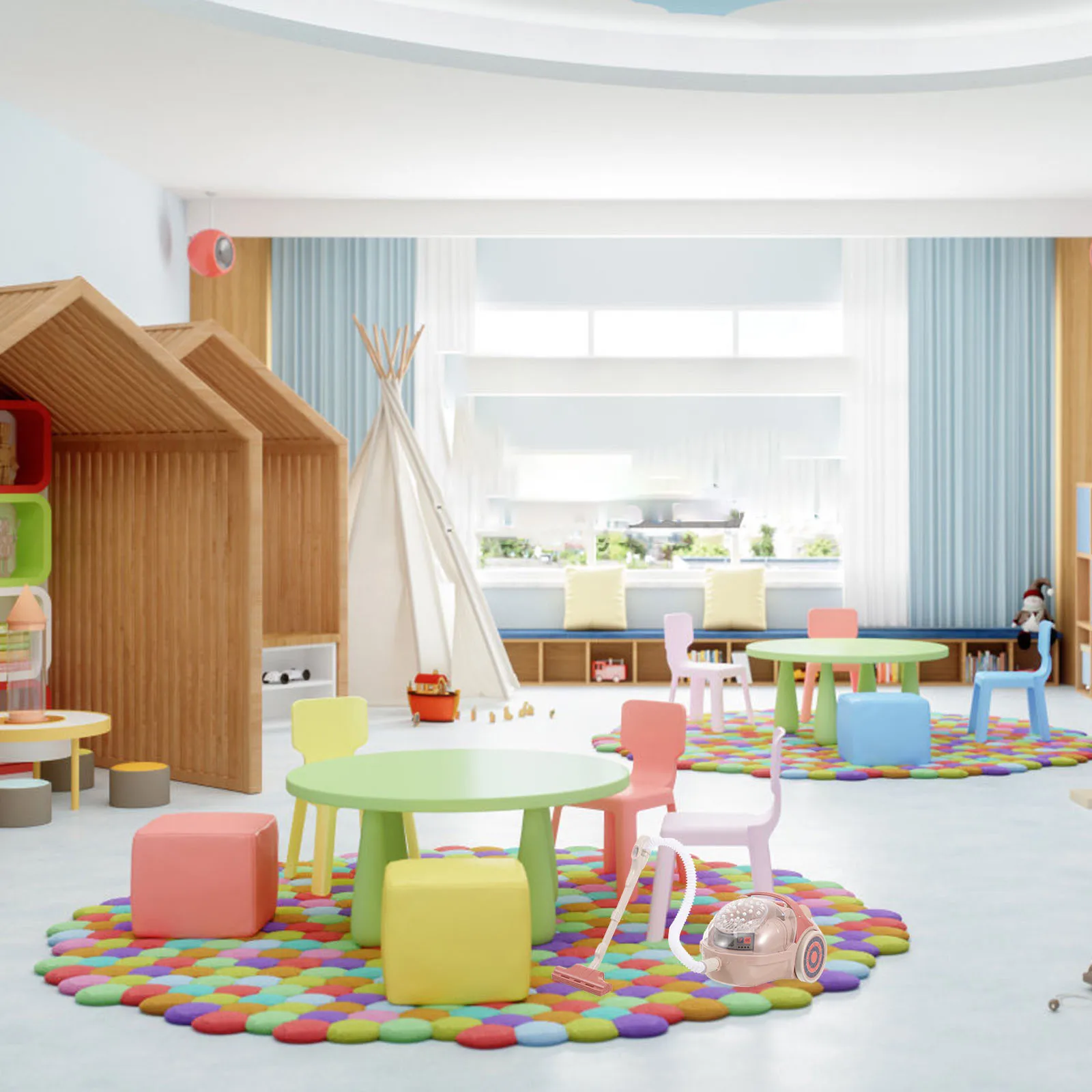 

Kids Dust Catcher Mini Simulated Vacuum Cleaner For Pretend Play Home Appliance Educational Toddlers Sensory Skill Development