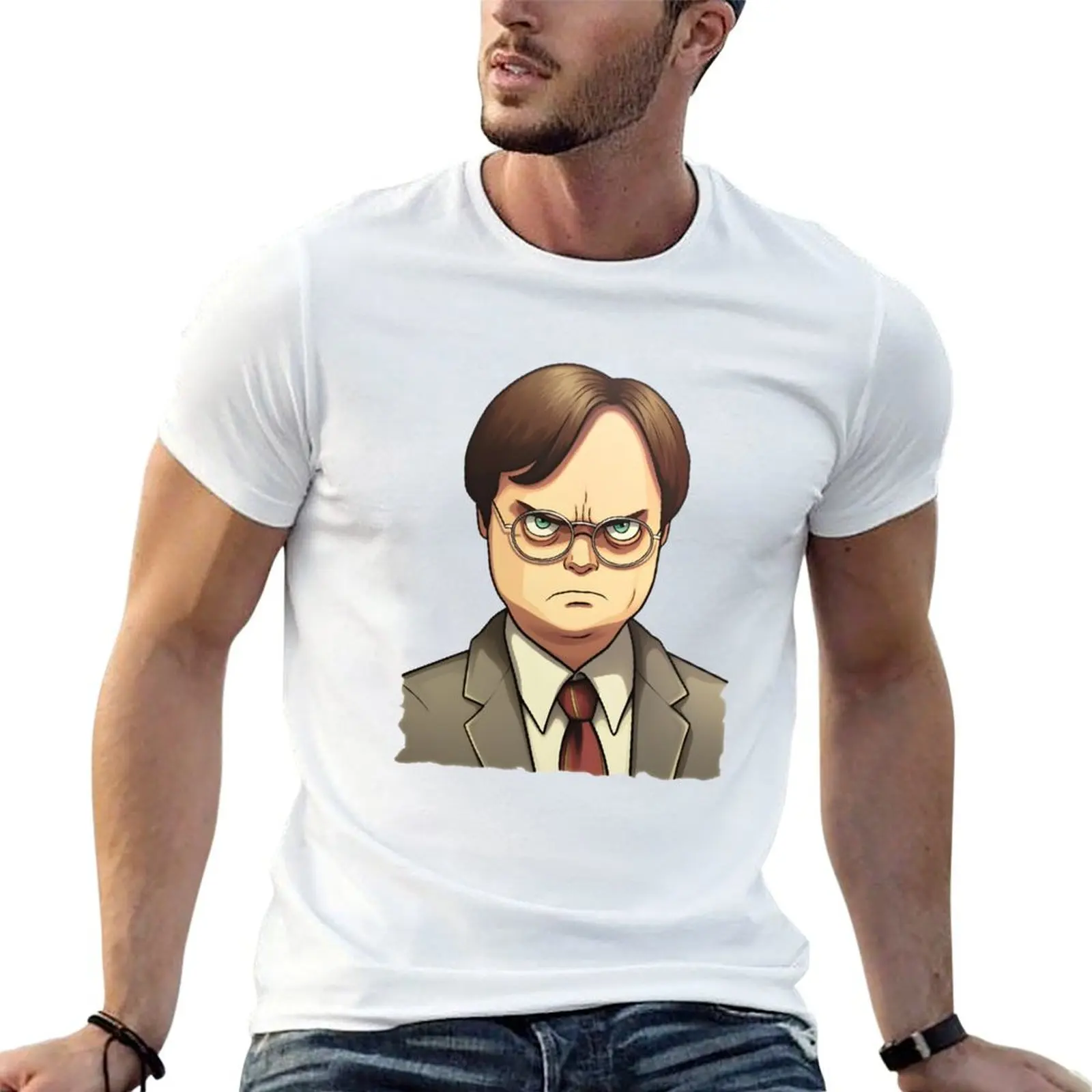 Dwight Schrute False - The Office T-Shirt Street Art Print Tee Shirt