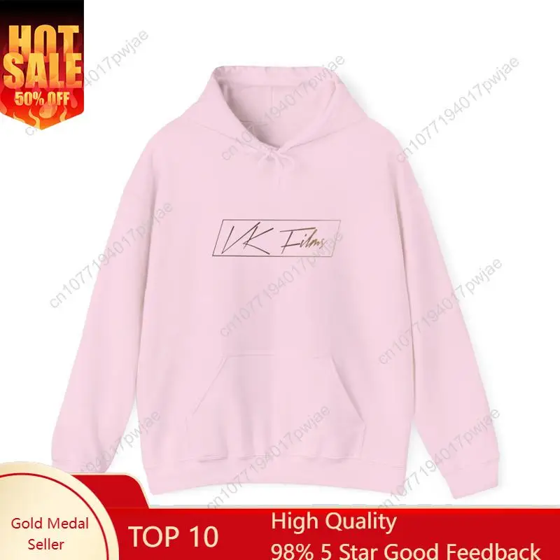 Толстовка с капюшоном VK Films, большим удобным карманом и завязками