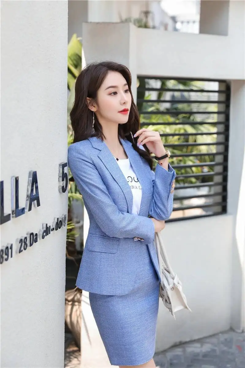 Nieuwigheid Groene Uniform Ontwerpen Broekpakken voor Vrouwen Zakelijke Werkkleding Pakken Professionele Blazers Set Carrière Interview Kleding