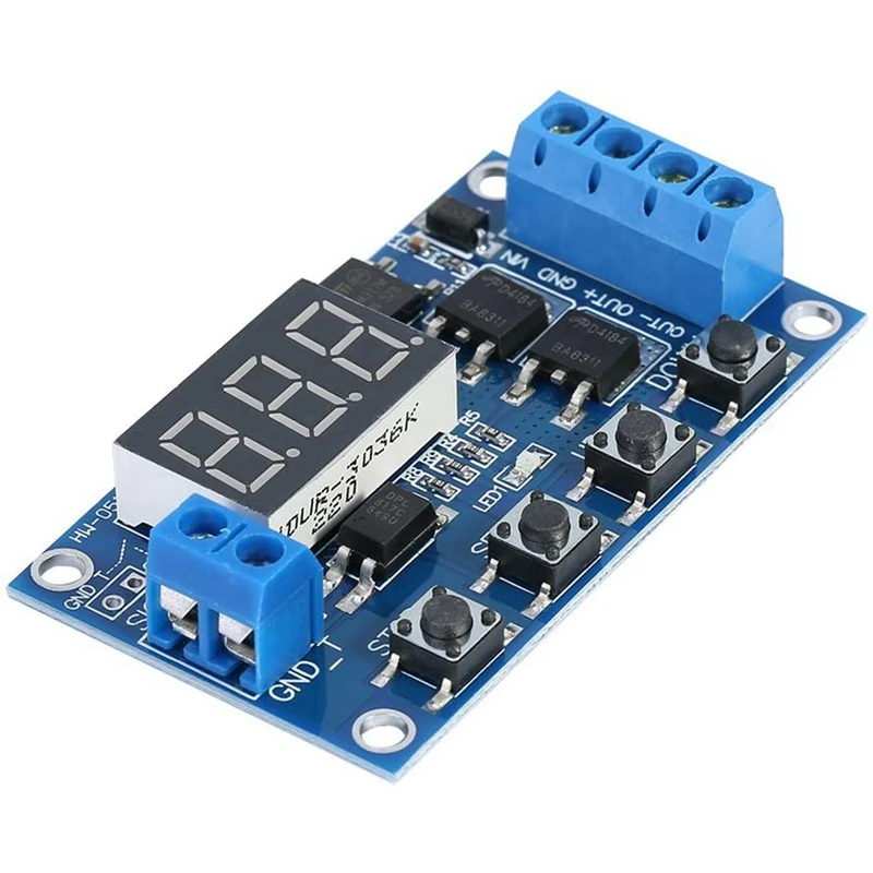 DC 5V-36V Verzögerung szeit modul Schalter Endlos schleife digitale LED-Anzeige Dual-Mos-Röhren steuer karte anstelle des Relais moduls