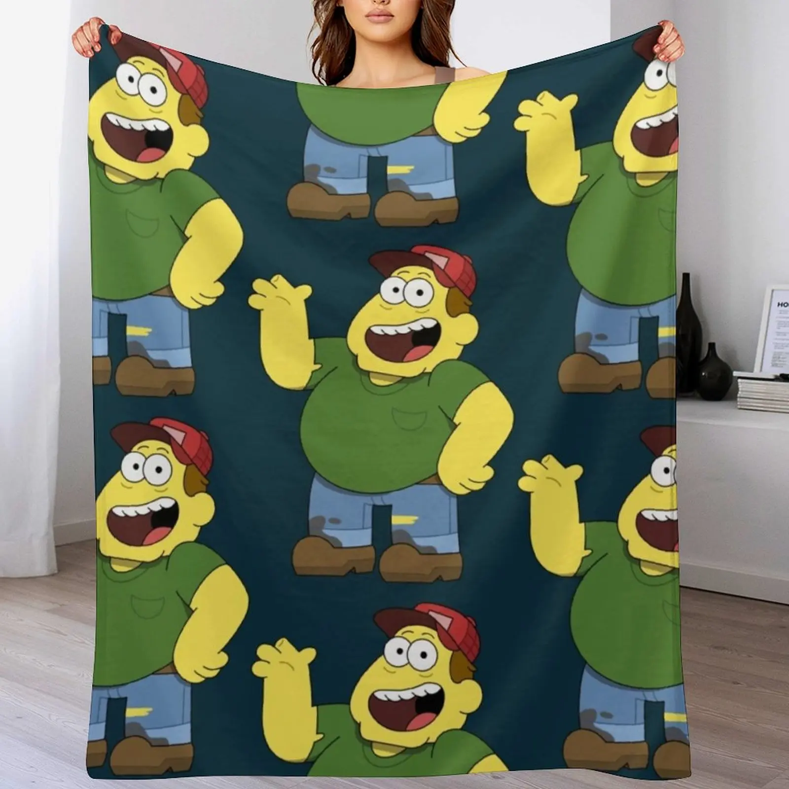 Big city greens bill green dad Throw Blanket Polar Plaid blankets ands Blankets For Bed Blankets