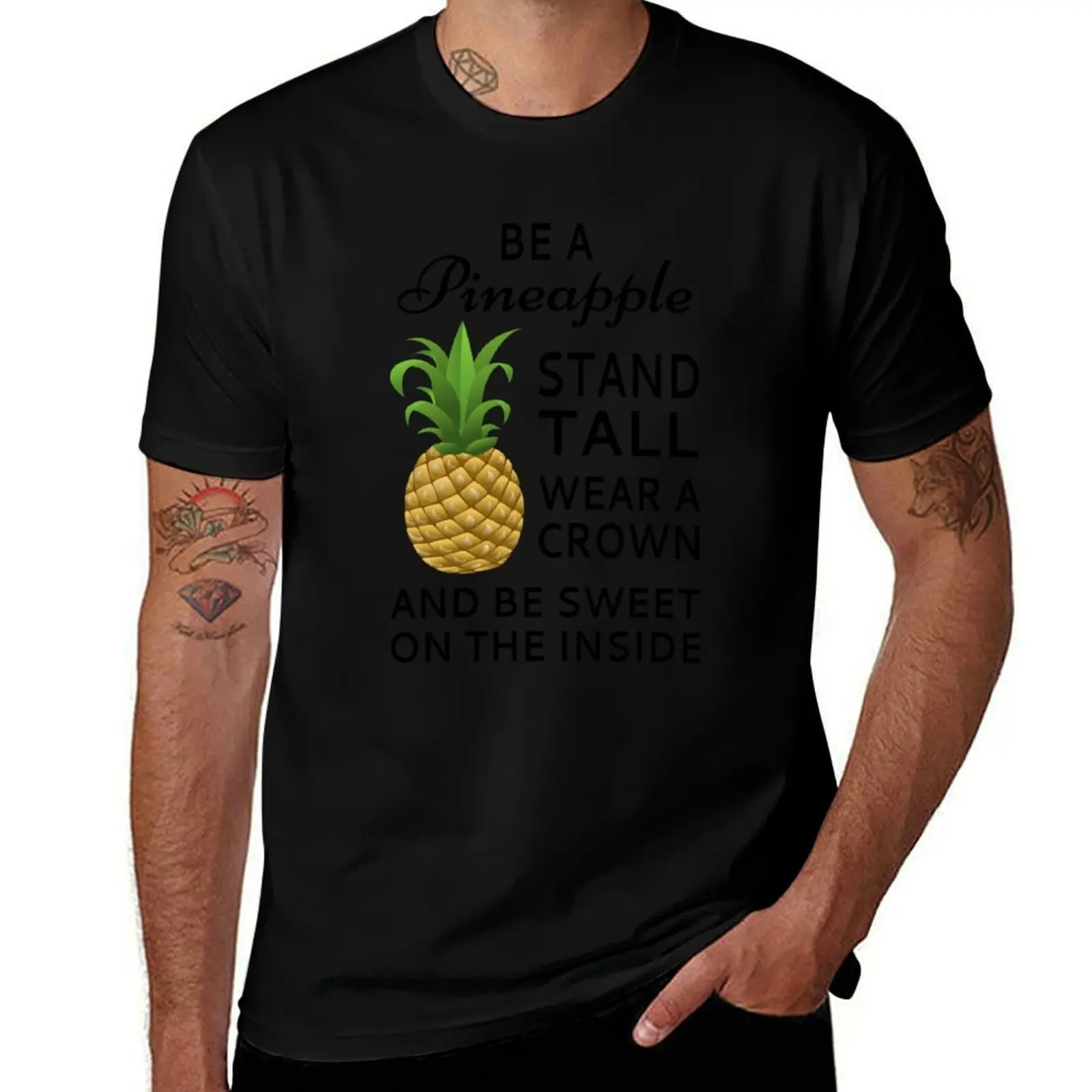 cotton t t A Be T-Shirt men funny t man shirts graphic shirts designer shirt 100% for Pineapple