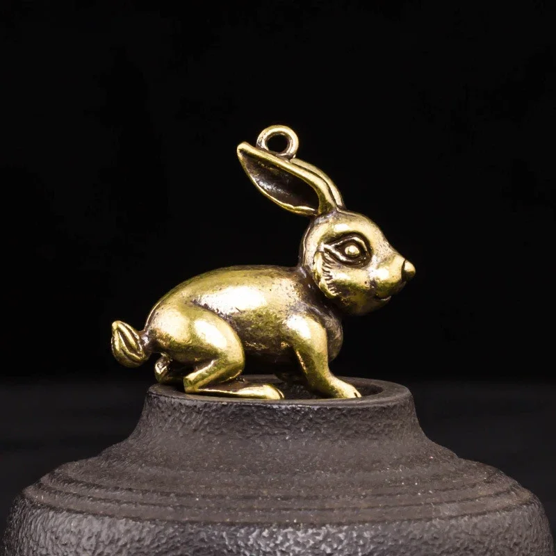 12 Pcs Brass Chinese Zodiac Figurines Set Lunar Year Animal Miniatures for Home Decoration Tiger Dragon Rabbit Fairy Ornaments