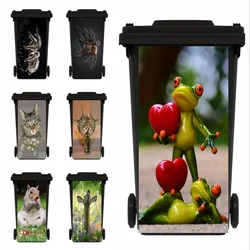 Frog Animal trash can stickers Beautiful wallpaper mural Wall Decals Poster Gifts Home Art Kitchen decor