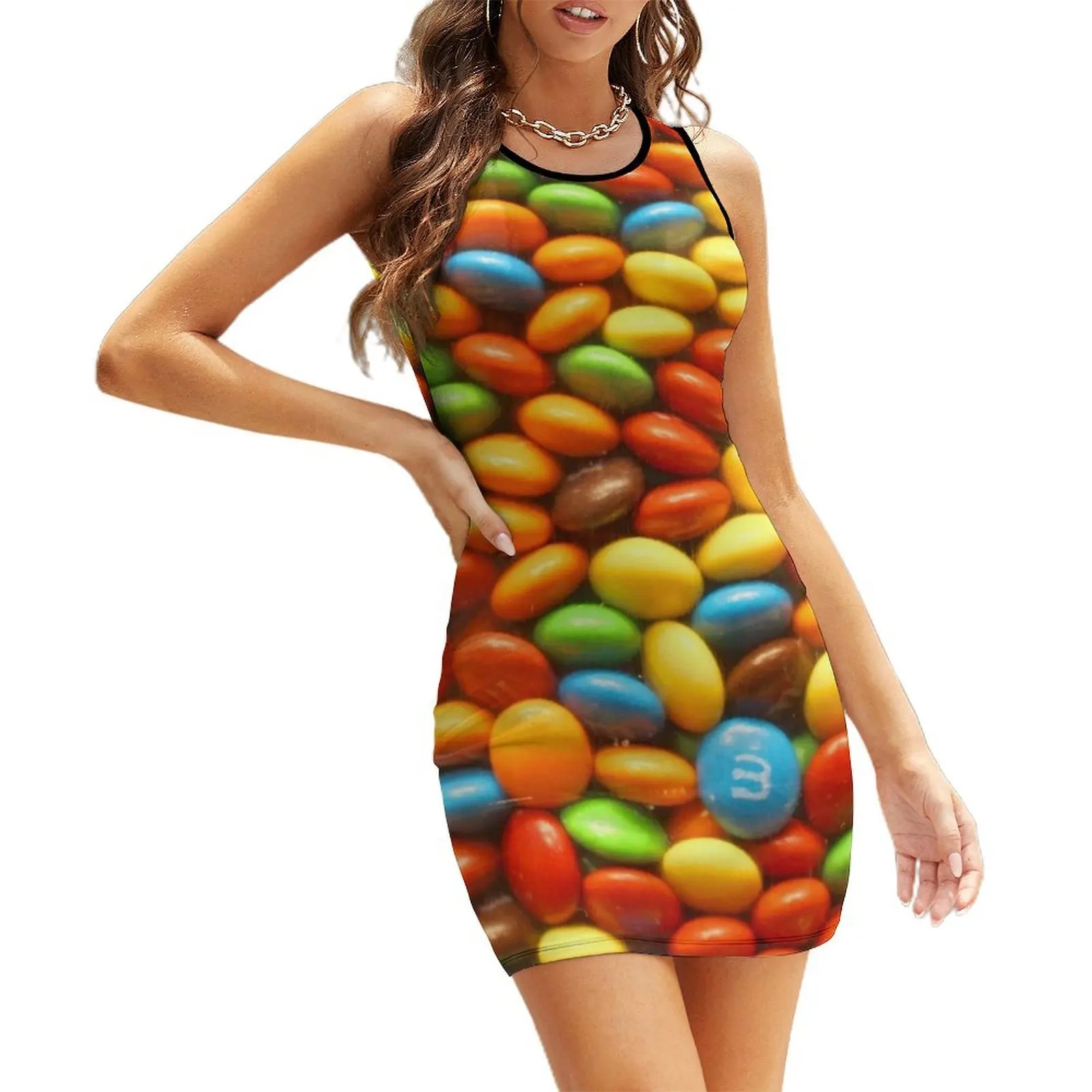 

M&Ms Sleeveless Sundress summer clothes evening dress women Beachwear