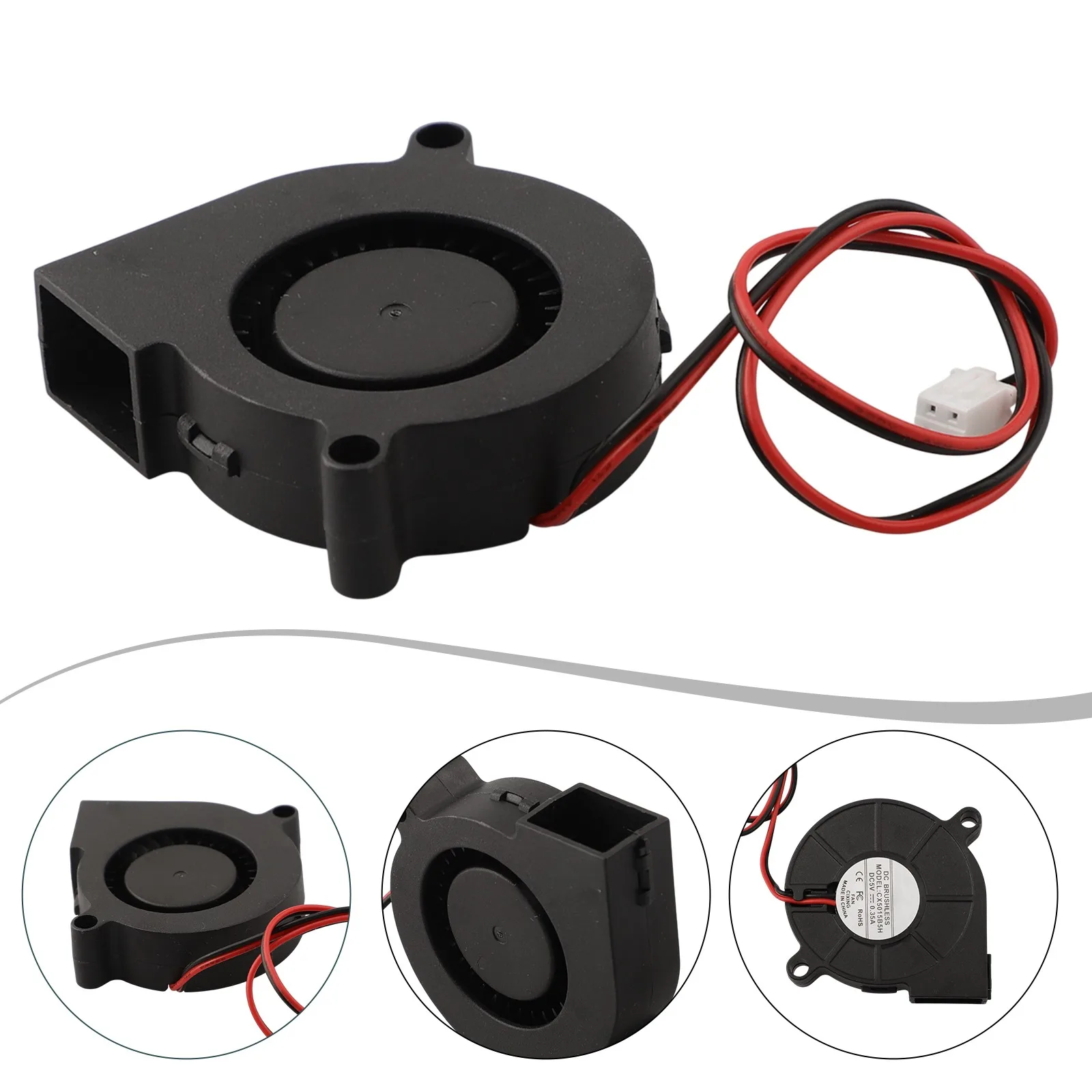 6500r/min Speed 5015 Blower Fan Cooling Blower Fan PBT Fire Protection Regular Maintenance Ventilation Exhaust