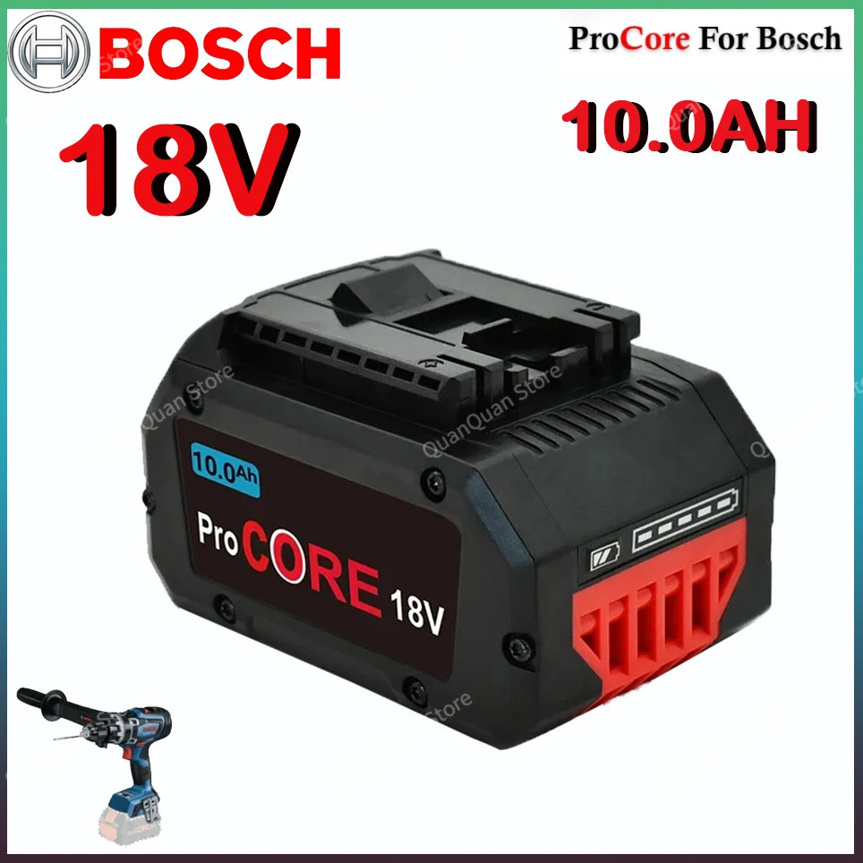 

Bosch 18V 10.0AH Professional System Cordless Tool BAT609 BAT618 GBA18V80 21700 Battery 18V 10000mAh ProCORE Replacement Battery