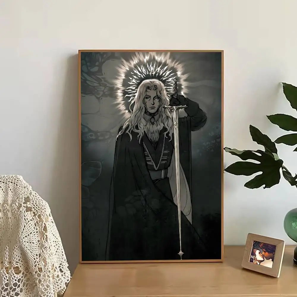Game C-Castlevania Alucard Poster Wall For Sticky Decoration Waterproof Home Living Room Bedroom