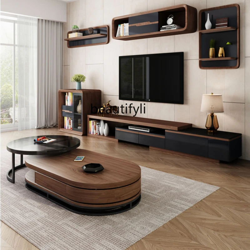 Coffee Table TV Cabinet Living Room New High Sense High-End Entry Lux Movable Modern Simple Home Coffee Table