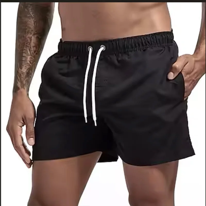 Men's Swim Shorts Swim Trunks Quick Dry Board Shorts Bathing Suit Breathable Drawstring With Pockets for Surfing Beach Summer