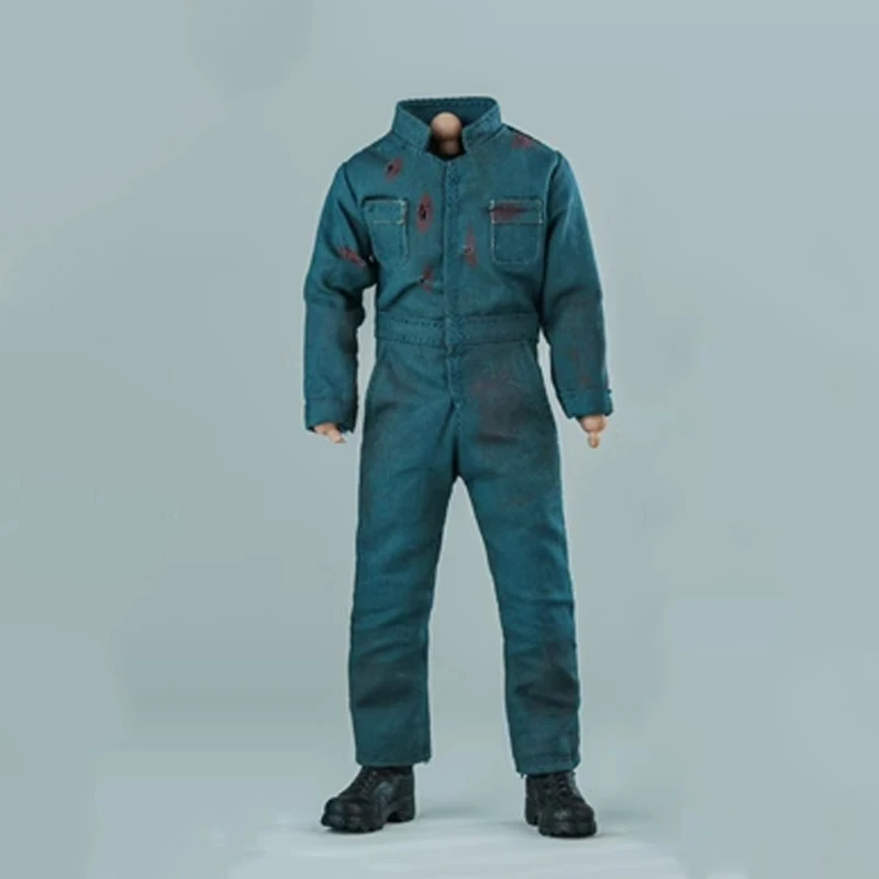 1/12 Scale Soldier Old Style Workwear Jumpsuit Model 6-inch Moving Doll Clothing Accessories Collection Display Toy Gifts