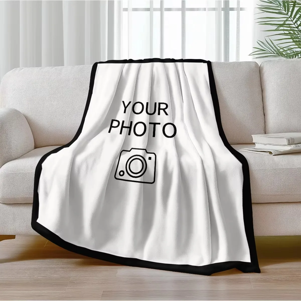 1pc Personalized Picture and Text Customized Blankets, Gift Blankets Tailored for Children, Parents, Lovers, and Friends