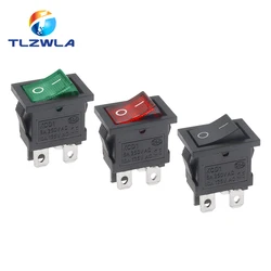 1PCS KCD1 LED ON-OFF 4 Pin Boat Car Rocker Switch 21*15mm 6A/250V 10A/125V AC Black Red Green Light Siwtch