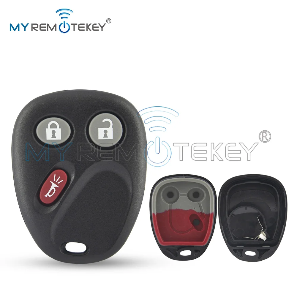 REMTEKEY (With Battery Holder) Remote Fob Case for 2002-2009 GM Buick Rainier Chevrolet Trailblazer GMC Envoy FCC MYT3X6898B