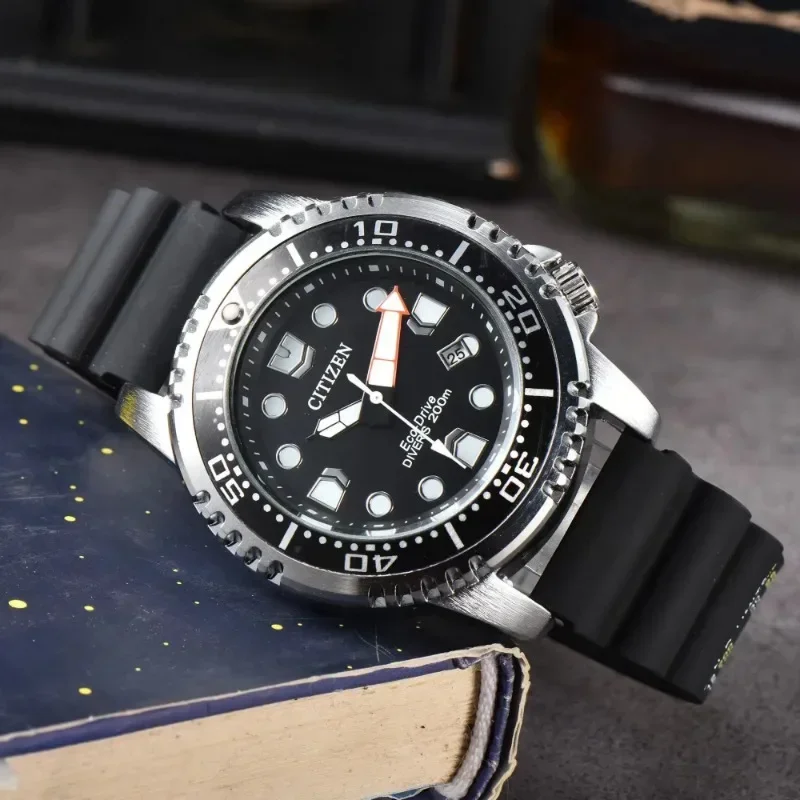 Merk Burger Horloge Mannen Zakelijk Roestvrij Staal Rubber Automatische Datum Horloge Luxe Chronograaf Quartz Heren Klokken