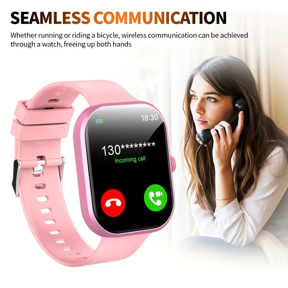 Smartwatch unisex da 2,01 pollici con chiamate wireless, avvisi di messaggi e modalità multi-sport: regalo perfetto per uomini e donne