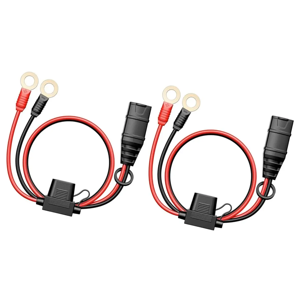 HAPPY EVER 2 Pack Wires Harness for GC008 X-Connect M10 (3/8in) XL Eyelet Terminal,Smart Batteries Trickle Charger Cable