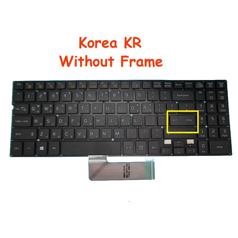 KR Keyboard For LG 15N540 15N540-AT50K C.AF70L C.F5SKN -E -F -G GT3BL -H -J -K -L LT1MK 1-M M.AF5BL -R -U U.AT50K U.AT75K -WIN5T
