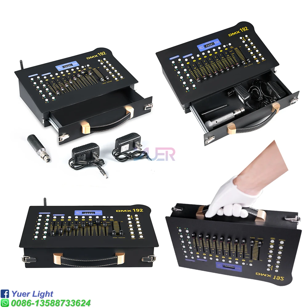 Imagem -05 - Mini Controlador Dmx Padrão 192 para Iluminação de Palco Cabeça Móvel e Luz Par Led Equipamento de Controle de Discoteca para dj