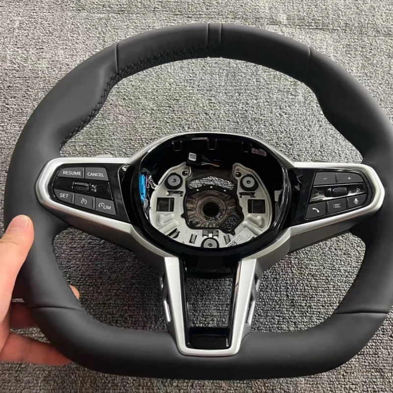 Car Suede Steering Wheel For BMW G02 G05 G06 G20 G21 G22 G26 G29 G80 G81 G82 G87 F40 F44 F92 F97 I4 M40i M340i M135i X3 X4 X5 X6