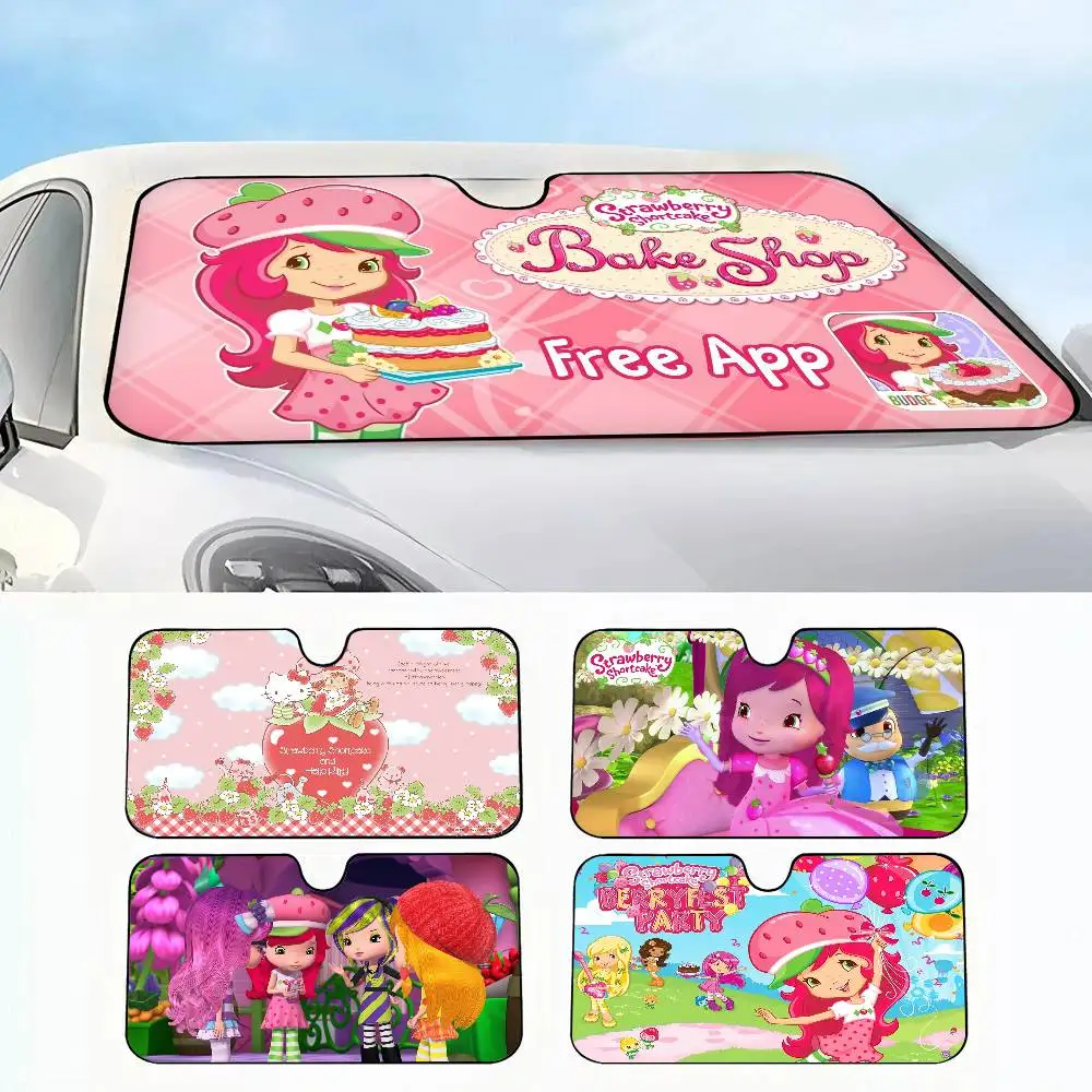 

S-Strawberry S-Shortcake Автомобильный солнцезащитный козырек Автомобильный изоляционный солнцезащитный козырек на лобовое стекло, защита от УФ-блокировки