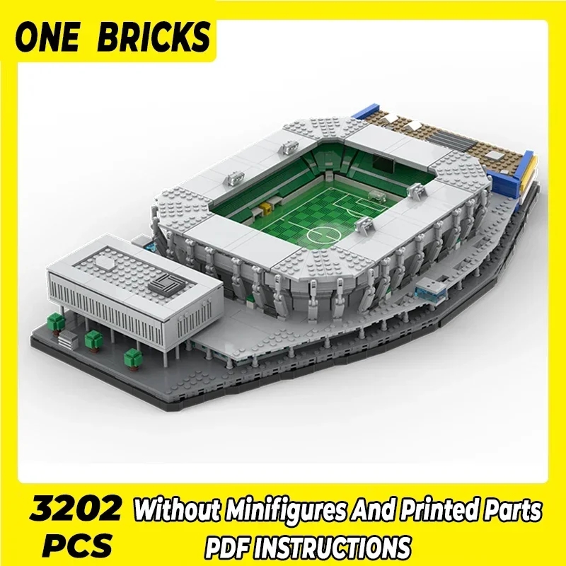 Moc Building Bricks Street View Model Saint Gallen Football Stadium Technology Modular Blocks Gifts Christmas Toys DIY Assembly