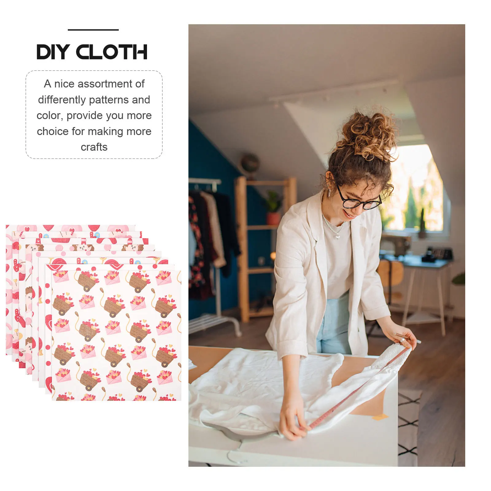 8 قطعة قطع نسيج القطن الحرفية عطلة تحت عنوان خليط ورقة DIY بها بنفسك مشاريع الخياطة الاكسسوارات اليدوية تأثيث المنزل