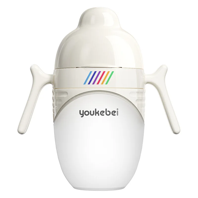 Youkebei 240ML 1-3Y Baby Silicone Bottles Anti Choking Baby Bottle No BAP Baby Feeding Bottles Wide Mouth Bottle Kids Water Cup