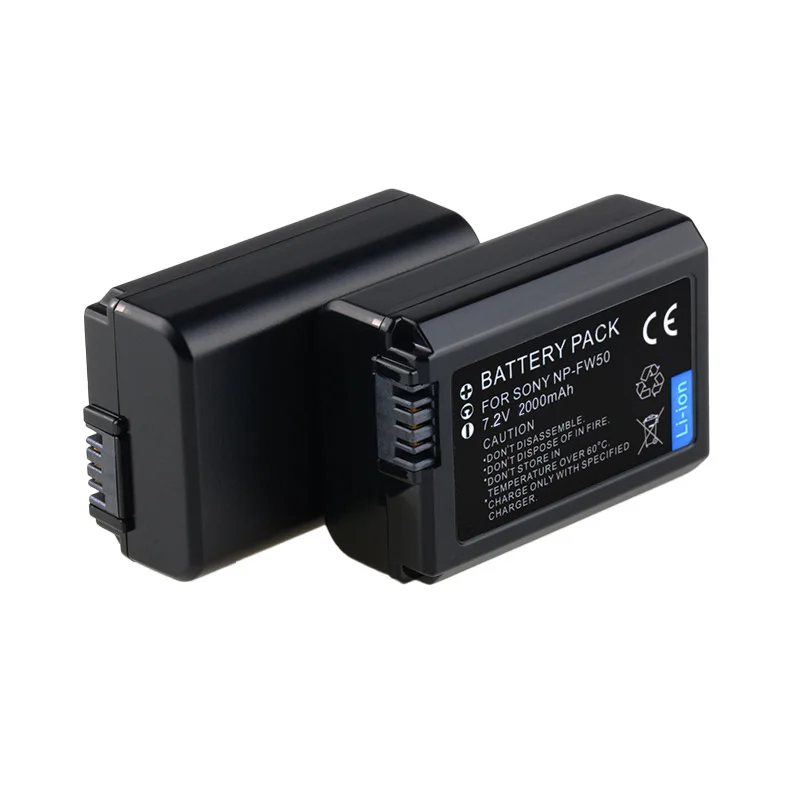 Pour SONY np-fw50 distillé FW50 Caméra Batterie Pour Sony Alpha a6500 a6300 a6000 a5000 a3000 NEX-3 a7R a7S NEX-7 NEX-3D NEX-3K NEX-5R