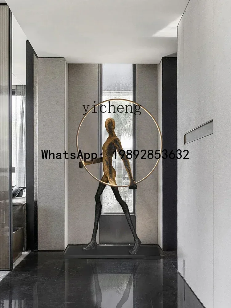 B-1    Figure Shaping Sculpture Large Ornament Exhibition Hall Sales Department Abstract Art Floor Ornament