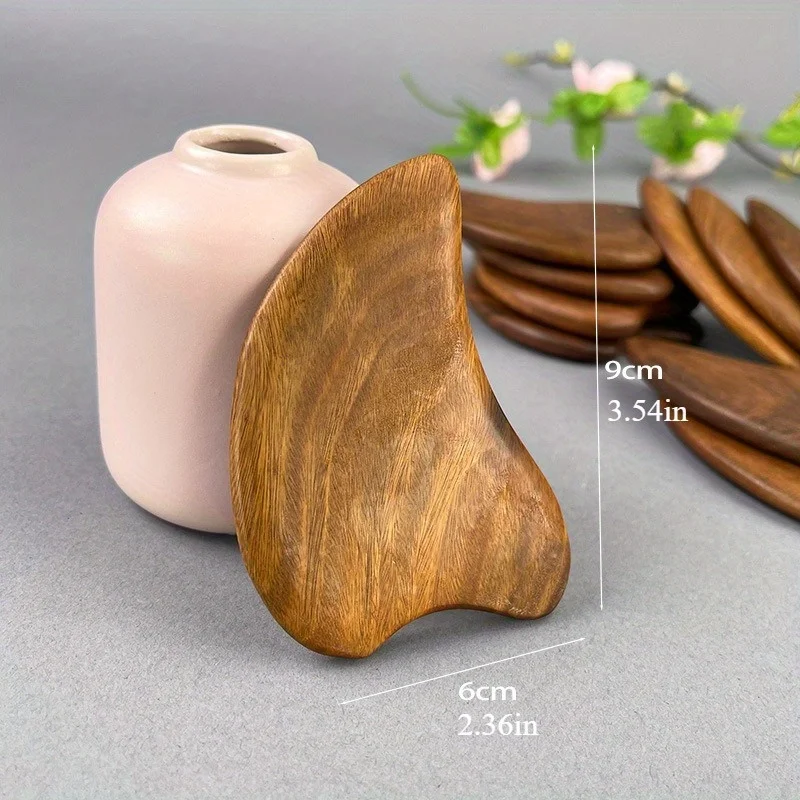 เครื่องมือขูดไม้ Gua Sha สําหรับใบหน้าและร่างกาย - เครื่องนวดหน้าต่อต้านริ้วรอย, บรรเทาอาการปวดคอและไหล่, การดูแลการระบายน้ําเหลือง"